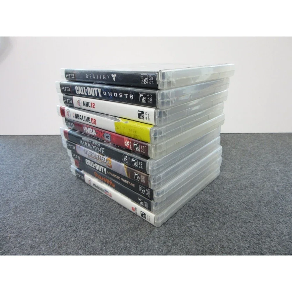 Lot of 10 Playstation 3 Games - Call of Duty Destiny Uncharted 3 NBA NHL NFL